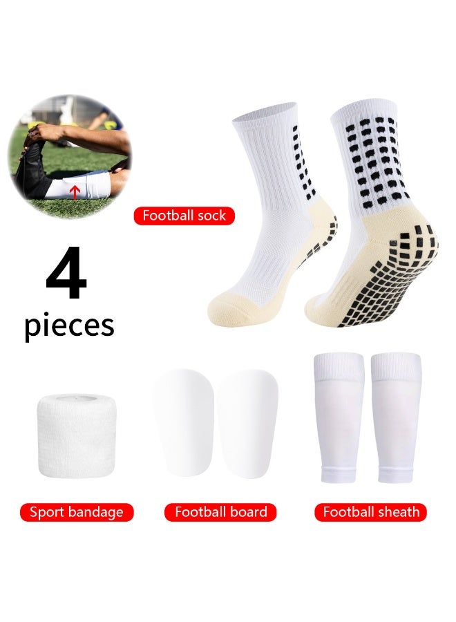 infino مجموعة كرة قدم مكونة من 4 قطع، تشمل زوجًا من أحذية كرة قدم مع حماية للركبة، وسروال طويل، وحماية الساق، وحزام رياضي - Image 1